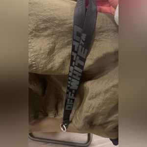 Off white industrial lanyard